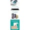 Husa TPU Case Transparenta + Folie Protectie Ecran Apple iPhone 7, iPhone 8 Neagra