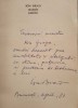 Autograf Ion Brad - Muntele Catarilor, 1980, Dedicatie Mia Groza - Carte Colectie, Editie Originala