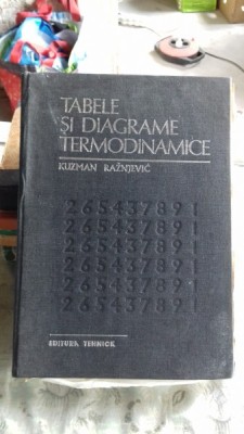TABELE SI DIAGRAME TERMODINAMICE - KUZMAN RAZNJEVIC foto