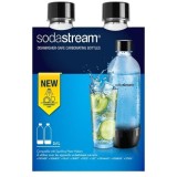 Set sticle Sodastream SodaStream PET Bottle, 2 x 1 L, Negru