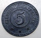 F.052 GERMANIA KLEINGELDERSATZMARKE 5 PFENNIG GEMEINDE NORDHALBEN