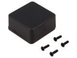 Carcasă universală aluminiu negru 50x50x25mm