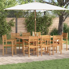 vidaXL Scaune de grădină stivuibile 8 pcs Maro 55.5 x 55.5 x 90 cm 3375765
