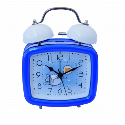 Ceas de masa desteptator pentru copii Pufo Joy, cu buton de iluminare cadran, 16 x 12 cm, model Mouse foto