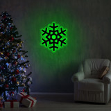 Cumpara ieftin Lampa de perete Snowflake 2, Neon Graph, 28x32 cm, verde