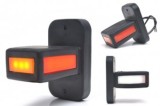 Lampa Gabarit LED Brat Scurt WAS Polonia W168 1169, 12-30V, E9, Omologare Europeana, Fata/Spate/Lateral, Galben/Rosu/Alb