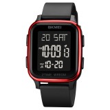 Ceas de barbati Skmei Sport Digital Casual Led Negru Rosu