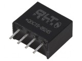 Convertor DC/DC 1W 4,5-5,5V la 24VDC SIL4 0,03ppm/&deg;C