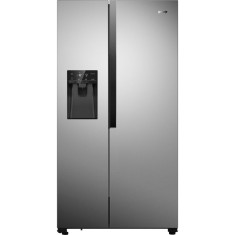 Frigider side-by-side Gorenje NRS9181VX, 535L, M:179.3cm, Dozator de apa, Iluminare LED, NoFrost, Compresor Inventor, Display, Clasa energetica F, Ino