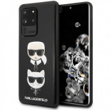 Husa Piele - Poliuretan Karl Lagerfeld pentru Samsung Galaxy S20 Ultra G988 / Samsung Galaxy S20 Ultra 5G G988, Karl &amp; Choupette, Neagra KLHCS69KICKC