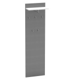 Cuier de hol mdf grafit alb Rioma 50x24.6x180.6 cm