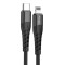 Cablu de Date Type-C la Lightning 18W, 1.2m - Yesido (CA-48) - Black