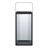 Cumpara ieftin Almonte dekor&aacute;ci&oacute;s l&aacute;mp&aacute;s, f&eacute;mből/&uuml;vegből, fekete