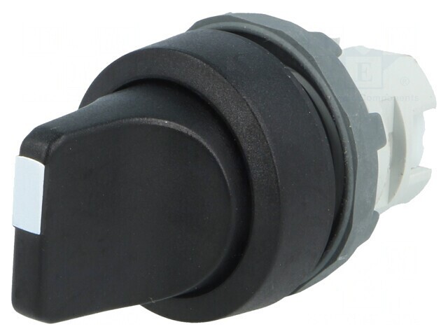 Comutator Rotativ 22mm 3 Pozitii Negru