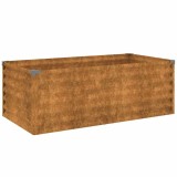 Cumpara ieftin Pat de gradina inaltat 100x50x36 cm, otel corten