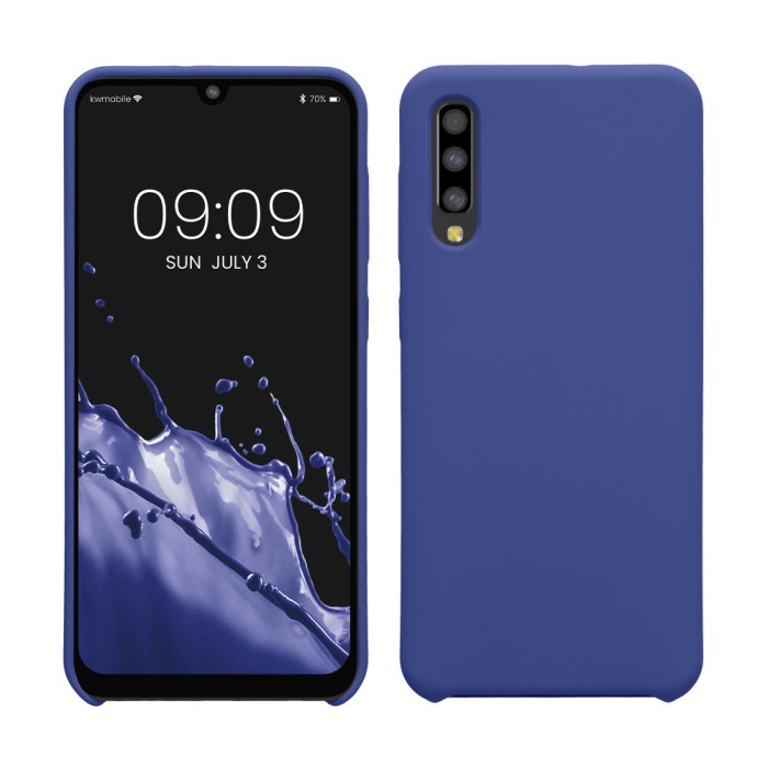 Husa kwmobile pentru Samsung Galaxy A50, Silicon, Mov, 48715.234