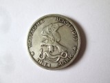 Rara! Prusia 3 Mark 1913 aUNC argint cu patina deosebita,moneda comemorativa victoria impotriva lui Napoleon