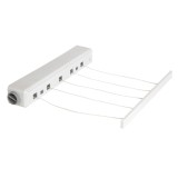 Uscator rufe retractabil perete, 5 sfori, 21m, alb, textil, extensibil, interior