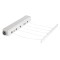 Uscator rufe, din plastic, 45 x 8 x 7 cm, 5 sfori retractabile, 21 m, alb