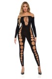 Bodystocking Pink Lipstick Lingerie Boujee Gang Negru, S-L