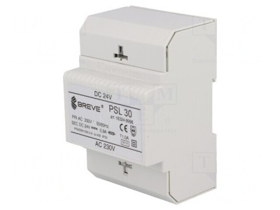 Alimentator Transformator DIN 24VDC 30W foto