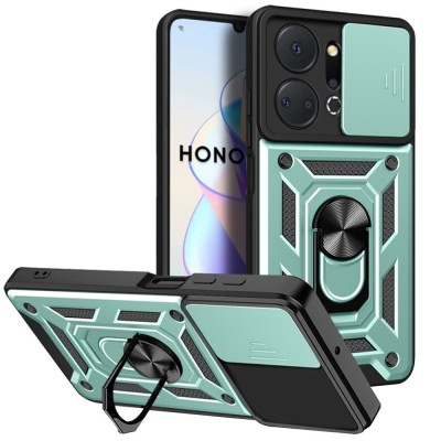 Husa Honor X7a protectie camera Techsuit CamShield Series, verde foto
