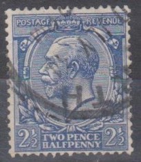 Anglia, 1912, regele GEORGE al V-lea, stampilat (OL1)