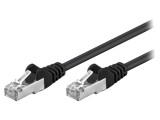 Patch cord F/UTP 5e negru 7.5m ecranat