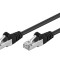 Cablu Patch F/UTP Cat 5e, 3m, negru