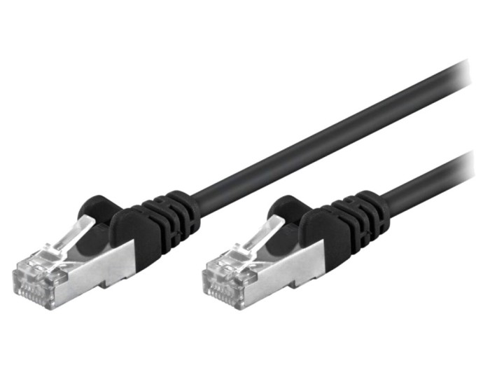 Cablu Patch F/UTP Cat 5e, 3m, negru