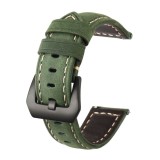 Curea piele naturala, compatibila Samsung Galaxy Watch8 44mm, Forest Green
