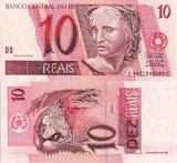 BRAZILIA 10 reais ND 1997 UNC!!!