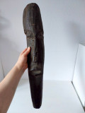 Masca de lemn sculpata, veche, 52cm