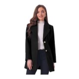Bluză casual pentru femei cu m&acirc;necă lungă, decolteu &icirc;n barcă și volan &ndash; Negru S