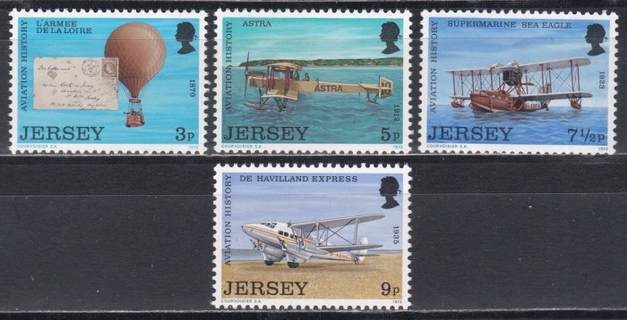 Jersey 1973 - Avioane, MNH