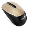 Mouse Wireless Genius NX-7015, 1600 DPI, Optic, USB, Auriu
