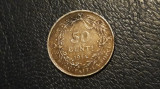Belgia - 50 cents 1914 - ag.