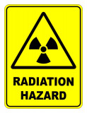 Radiation Hazard Warning Safety Sign