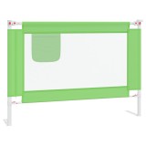 Cumpara ieftin Balustrada de protectie pat copii, verde, 90x25 cm, textil