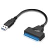 Adaptor USB 3.0 la SATA pentru HDD si SSD, lungime totala 15 cm, viteza 6 Gb s, Plug Play, compatibil Windows, Mac OS si Linux