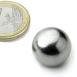 Magnet neodim sfera &Oslash;19 mm, putere 4,9 kg, N38