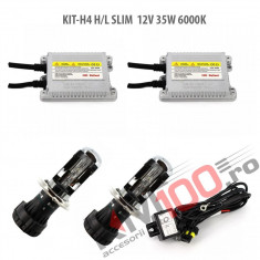 Set xenon H4 Bixenon SLIM 12V 35W 6000K foto