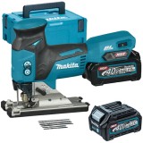 Makita JV001GD201 XGT - Fierastrau pendular cu 2 acumulatori Li-Ion 40 V 2.5 Ah valiza speciala accesorii