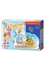Puzzle 2 in 1 Castorland - Cinderella foto