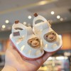 Sandalute ivoire cu piuitoare - Ursulet (Marime Disponibila: Marimea 22), Superbaby