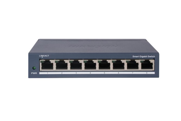 Switch smart Hikvision, 8 porturi, 16Gbps, Management, 11.9Mbps - DS-3E1508-EI(V2) SafetyGuard Surveillance