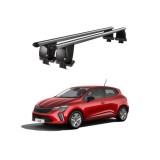 Bare transversale portbagaj auto aluminiu compatibile plafon neted Renault Clio V 2019-> argintii sau negre Cod: CB200101 Kit-105