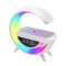 Statie Incarcare Wireless 4 in 1 cu lampa RGB, boxa bluetooth si afisaj digital