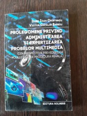 Prolegomene privind administrarea si experizarea problemelor multimedia - Doru Ioan Cristescu
