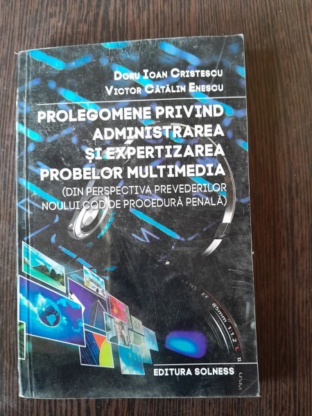 Prolegomene privind administrarea si experizarea problemelor multimedia - Doru Ioan Cristescu